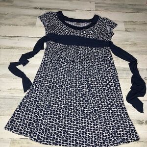 Motherhood Maternity dress size large blue white